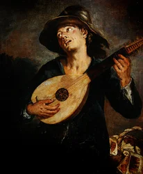 Sänger mit Laute