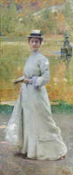 Porträt im Freien, ca. 1902