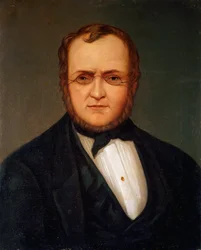 Porträt des italienischen Politikers Camillo Benso Graf von Cavour (1810-1861)
