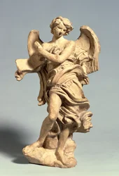 Engel, der die Überschrift hält, ca. 1668-69