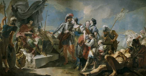 Königin Zenobia vor Kaiser Aurelian