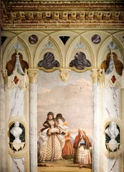 Der Winterspaziergang, aus dem Raum des gotischen Pavillons, in der Foresteria, 1757