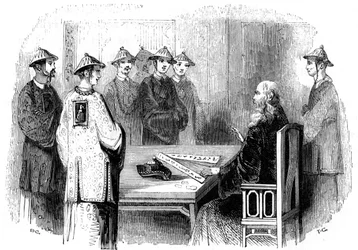 Konfuzius und seine Jünger, 5. Jahrhundert v. Chr., 1847