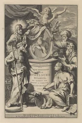 Biblische Figuren enthüllen das Porträt von Moses