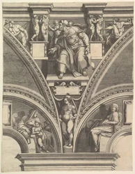 Der Prophet Ezechiel, aus der Serie der Propheten und Sibyllen in der Sixtinischen Kapelle