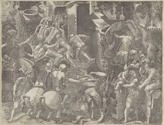 Der Fall von Troja und die Flucht des Aeneas