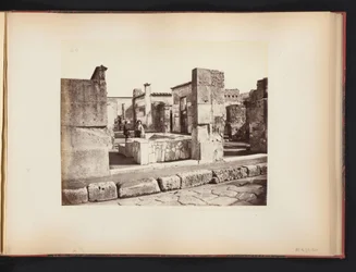 Ansicht der Ruine des Casa di Salustio in Pompeji, Italien