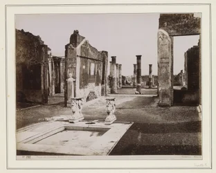 Überreste der Casa di Cornelia Ruffo in Pompeji