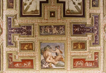 (Detail) Ceres stillt Triptolemus, Altoviti-Decke, 1553, Fresko