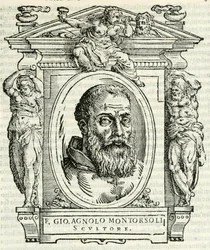 Porträt von Giovanni Angelo Montorsoli, Vasari 1568