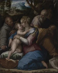 Heilige Familie mit dem heiligen Franziskus