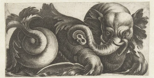 See-Elefant mit Blätterohren