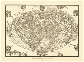 1540 Weltkarte von Giovanni Andrea Vavassore