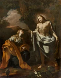 Kapelle des Allerheiligsten Sakraments, erstes Joch Nordseite, Noli me tangere, Giovanni Angelo Borroni, Erscheinung Christi an die Magdalena 1750