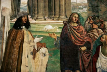 Benedikt repariert die hölzerne Tränke, Vita des heiligen Benedikt von Nursia