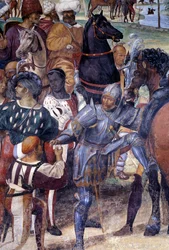 Wie Benedikt die Zerstörung von Monte Cassino vorhersagt (Detail)