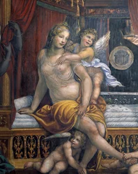 Die Hochzeit von Alexander dem Großen und Roxanne (Detail)