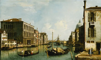 Der Große Kanal, Venedig, Blick nach Osten vom Campo S. Vio