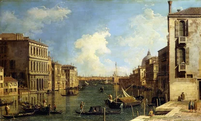 Der Canal Grande in Venedig, vom Campo di San Vio nach Osten gesehen