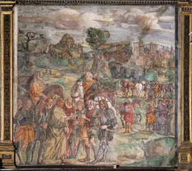 Der heilige Antonius vor dem Tyrannen Ezzelino in Verona