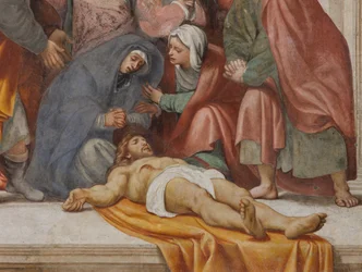 Counterfaccata, IL Pordenone, Kreuzabnahme 1522 (Detail)