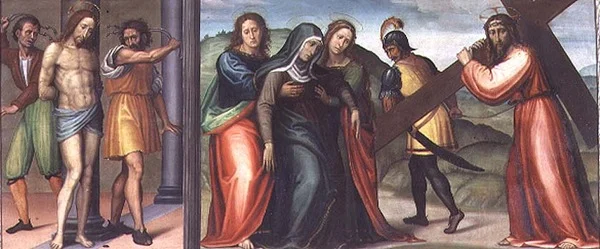 Die Geißelung Christi und der Weg nach Golgatha