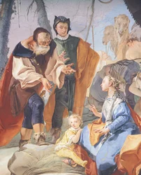 Fresken in der Galerie des Erzbischöflichen Palastes in Udine (Detail)