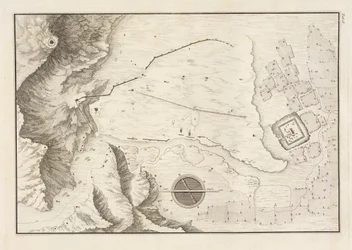 Ein geometrischer Plan der Ruinenstadt Palmyra, 1753