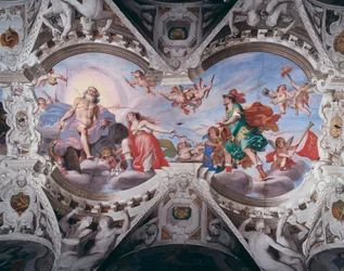 Aphrodite bittet Zeus, ihren Geliebten Anchises nicht zu töten