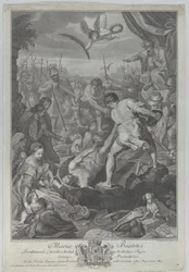 Das Martyrium des Heiligen Vitalis von Mailand, der lebendig begraben wird, 1776