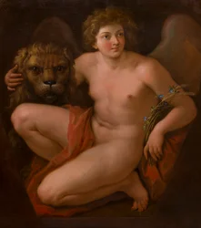 Das zweite von zwei allegorischen Gemälden: Frieden und Wohlstand, c.1747-85