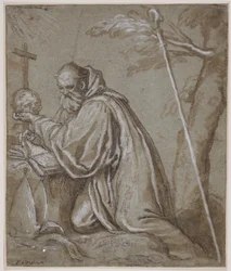 Der heilige Bernhard in Buße