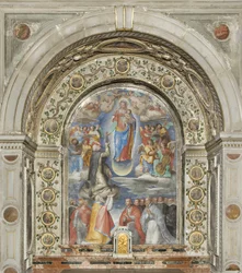 Unsere Liebe Frau vom Rosenkranz, ca. 1615