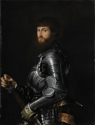 Porträt eines Edelmannes in Rüstung, zwischen 1540 und 1560