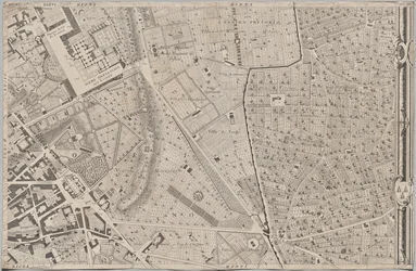 Neue Karte von Rom, herausgegeben von Giambattista Nolli im Jahr 1748, bekannt als La Pianta Grande di Roma