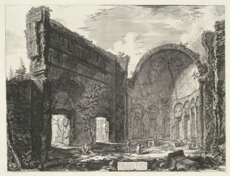 Bibliothek in der Villa Adriana in Tivoli