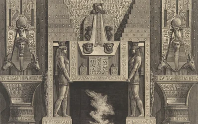 Kamin im ägyptischen Stil, 1769