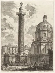 Trajanssäule, aus Ansichten von Rom