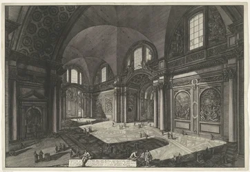 Innenansicht der Santa Maria degli Angeli e dei Martiri in Rom