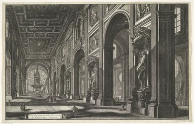 Innenansicht der Basilika St. Johannes im Lateran in Rom