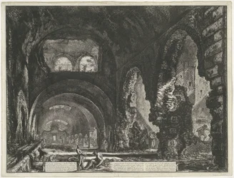 Interieur des Tempels des Hercules Victor in Tivoli (Serientitel)