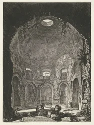 Innenansicht des Tempio della Tosse bei Tivoli