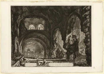 Innenansicht der Villa des Maecenas, aus Ansichten von Rom