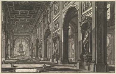 S. Giovanni in Laterano. Innenansicht, ca. 1768