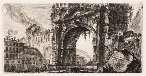Der Bogen von Rimini, erbaut von Augustus, Tafel 17 aus Einige Ansichten von Triumphbögen und anderen Denkmälern