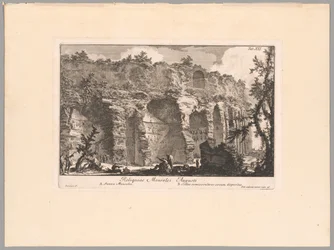 Die Überreste des Mausoleums des Augustus, Tafel XXI aus Das Marsfeld des antiken Rom