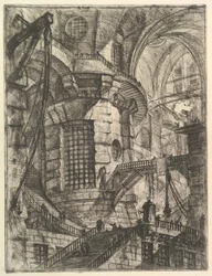 Der Runde Turm, aus Carceri d