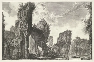 Thermen des Caracalla in Rom (Rovine del Sisto, o sia della gran sala delle Terme Antoniniane, Ansichten von Rom, Vedute di Roma disegnate ed incise da Giambattista Piranesi architetto Veneziano)