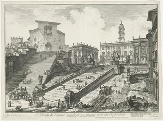 Treppen zur Piazza del Campidoglio und zur Santa Maria in Aracoeli in Rom