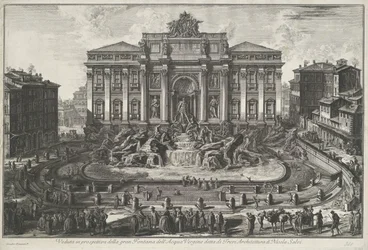 Trevi-Brunnen in Rom. Vedute di Roma (Serie)